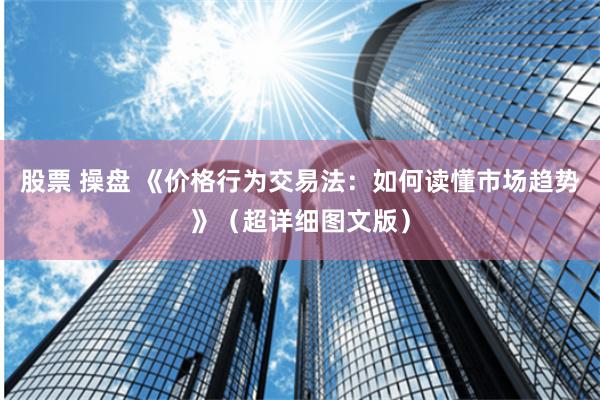 股票 操盘 《价格行为交易法：如何读懂市场趋势》（超详细图文版）